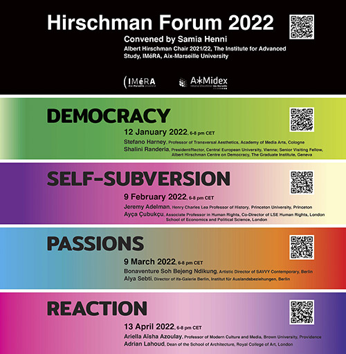 Hirschman Forum 2022 poster